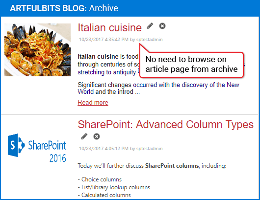 Screenshot of ArtfulBits Blog