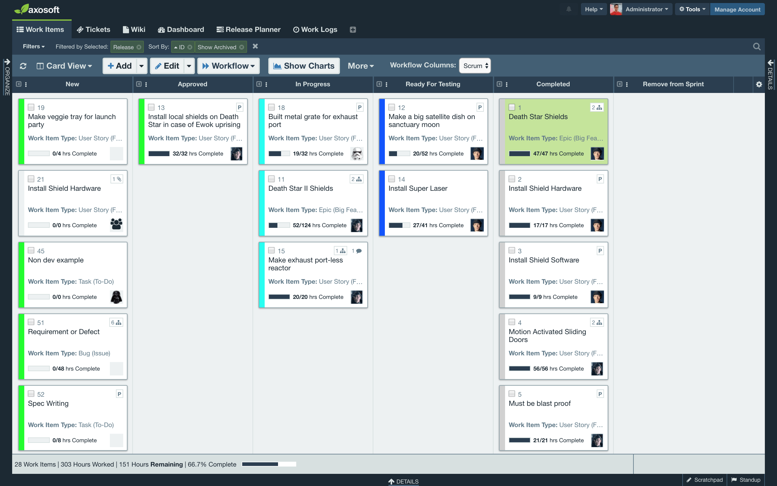 Axosoft Card View