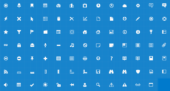 Status Bar SetThe bonus Status Bar Set contains 90 unique image designs that are intended for use in a status bar. Note that no hot/disabled states are included