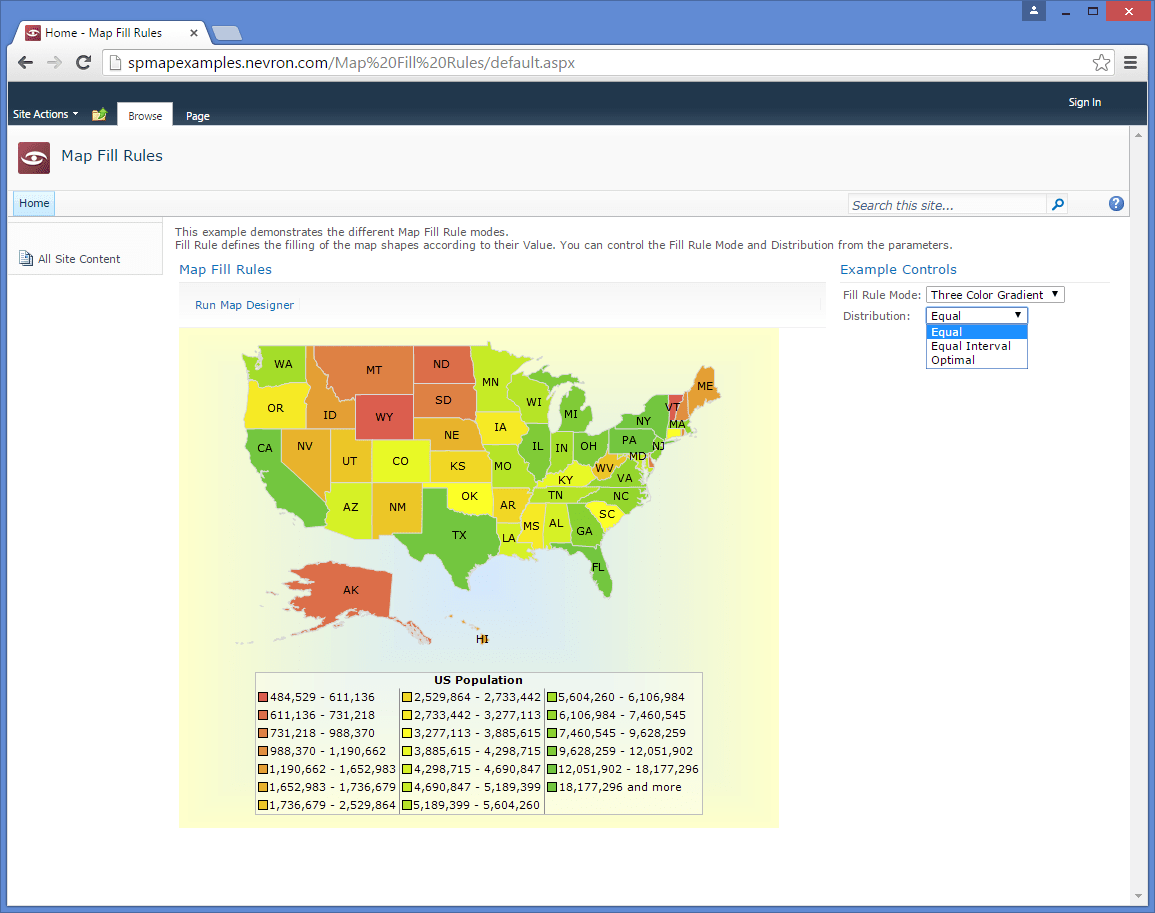 Nevron Map for SharePoint