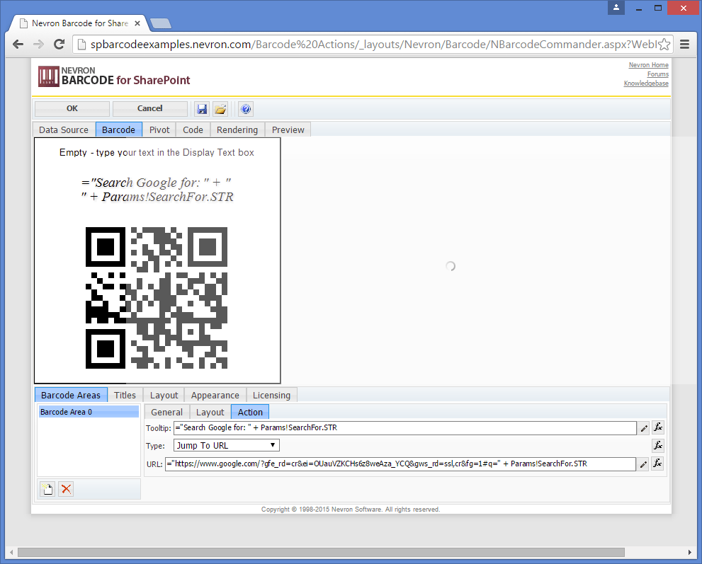 Nevron Barcode for SharePoint