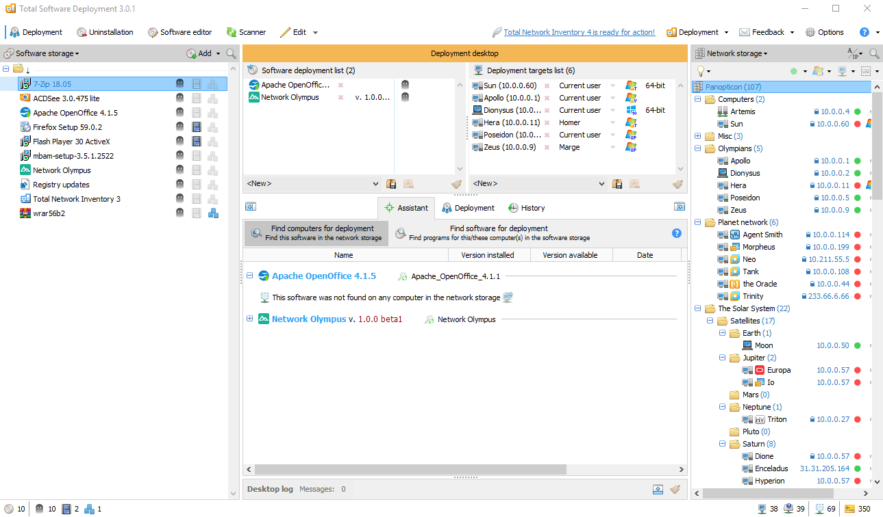 Screenshot of Total Software Deployment