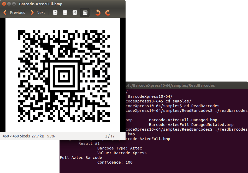 Screenshot of Barcode Xpress for Linux