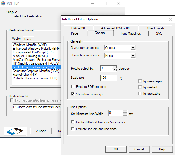Screenshot of PDF FLY