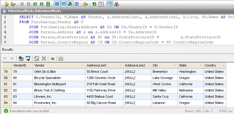 SQL EditorAltova DatabaseSpy includes these robust and highly-flexible components and capabilities.