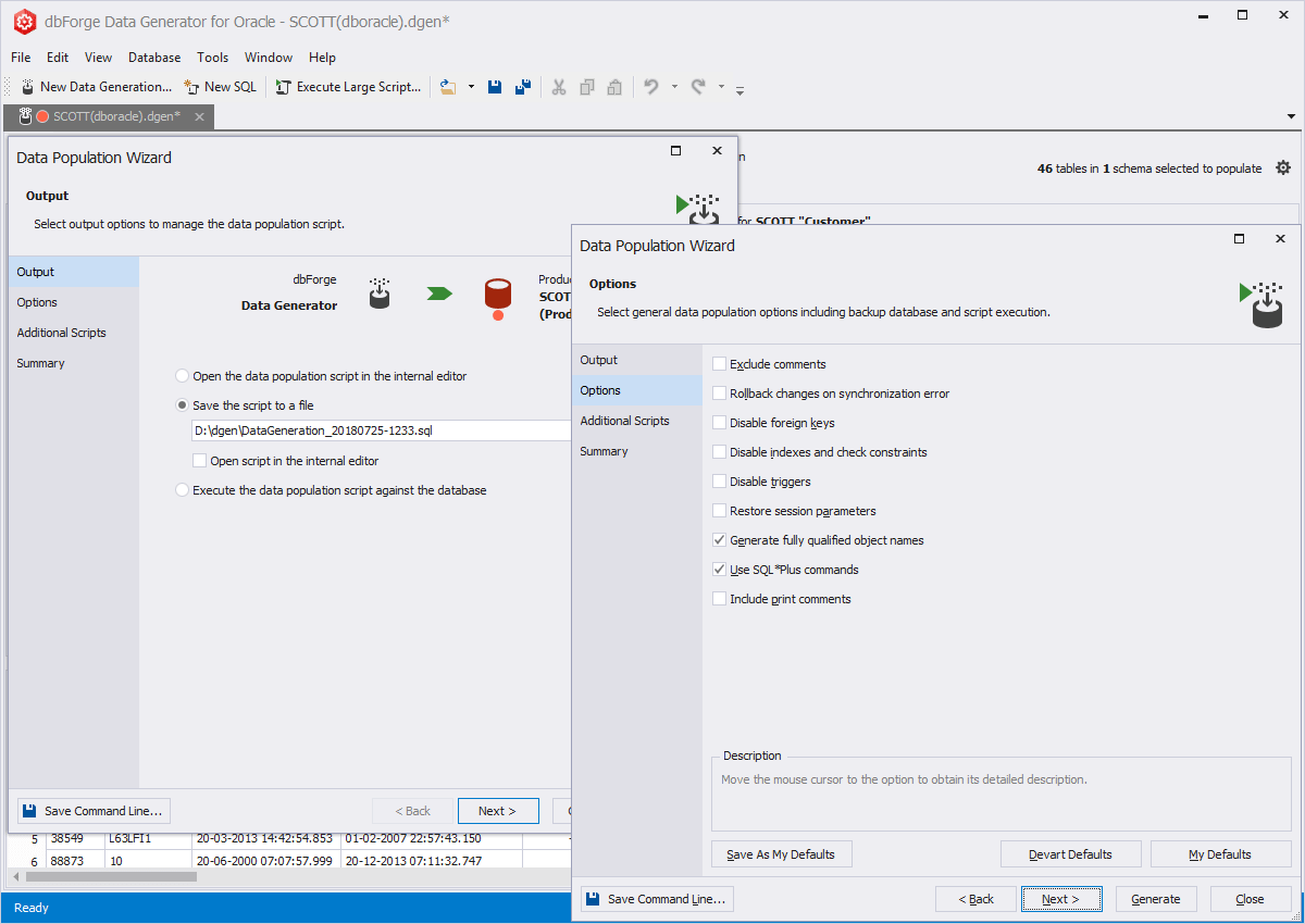Multiple ways to populate data