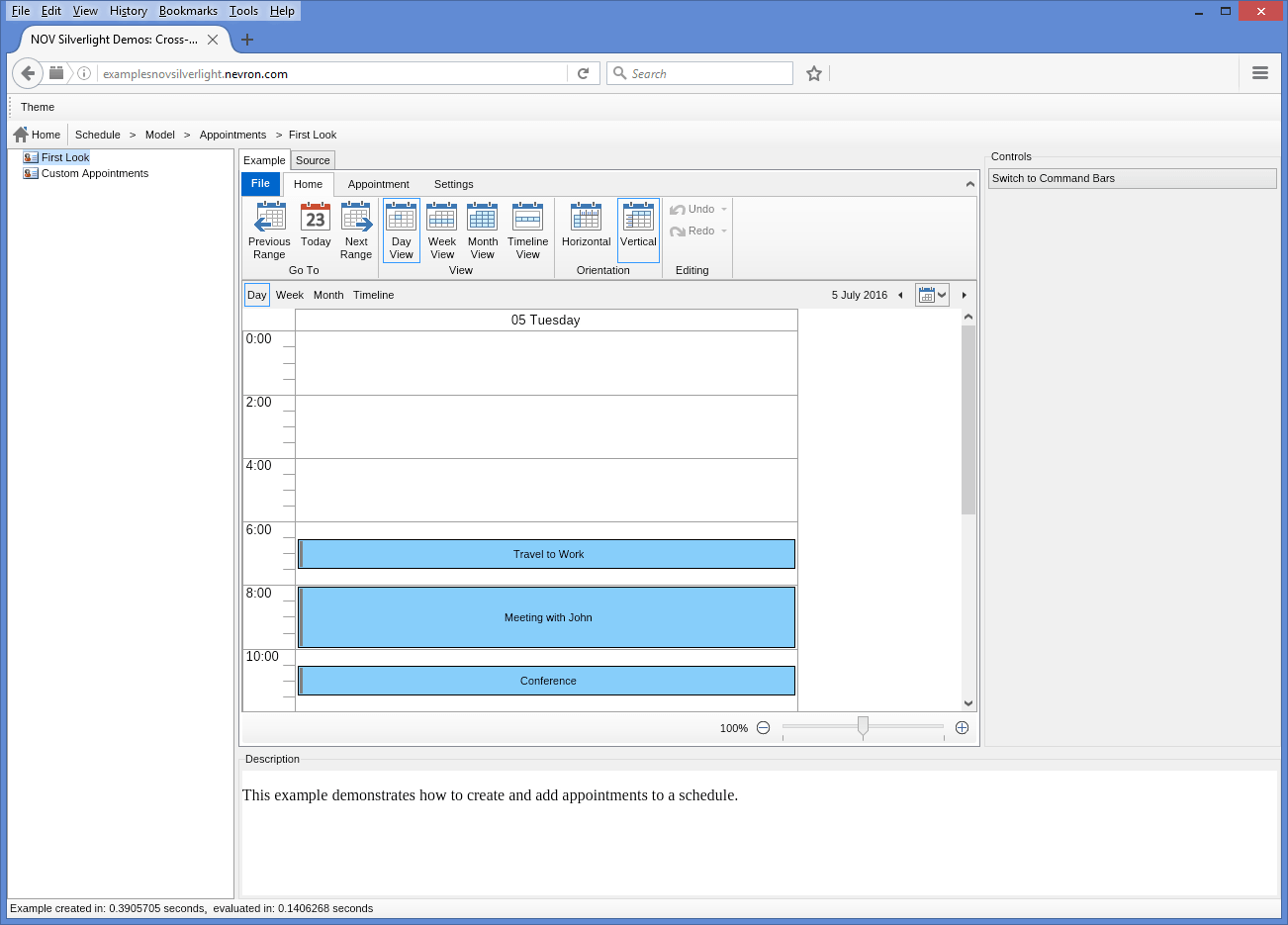 NOV Schedule for.NET