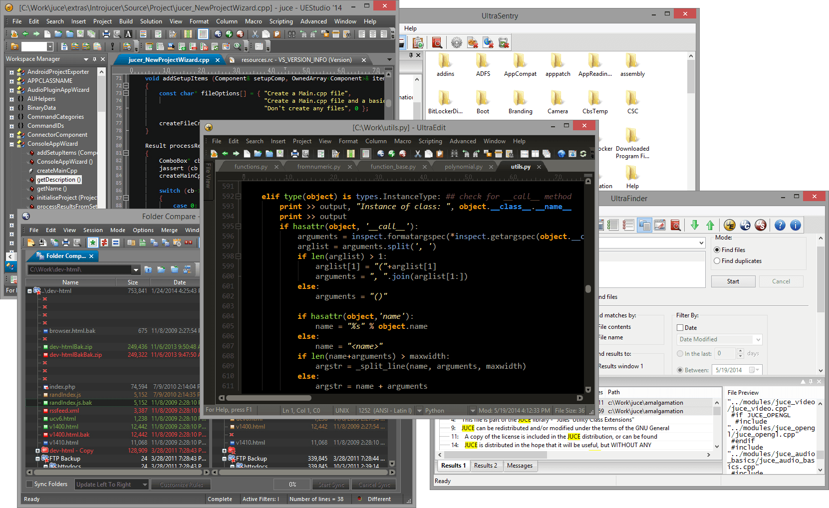 Screenshot of UltraEdit Enterprise