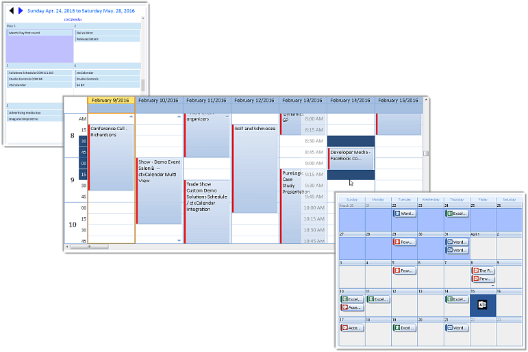 Screenshot of Calendar COM 64