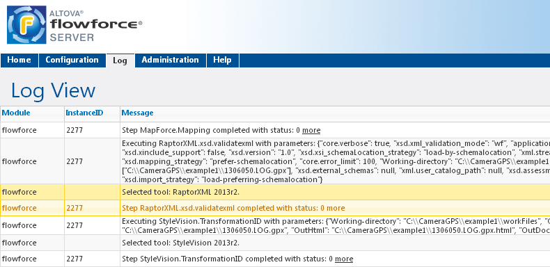 FlowForce Server and RaptorXML Server