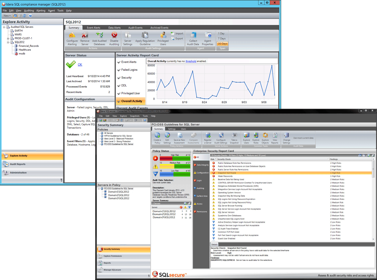 Screenshot of SQL Security Suite