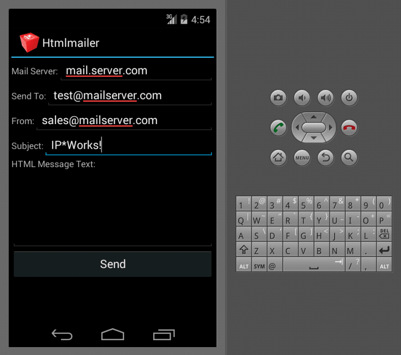 Screenshot of IP*Works! Xamarin Edition