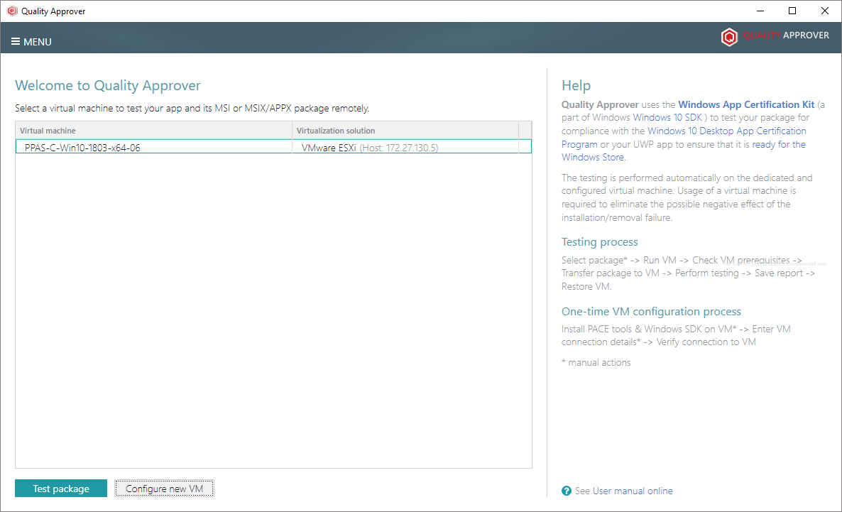 Test on Multiple Virtual MachinesAutomate package testing on multiple virtual machines, hosted on the VMware ESXi, Microsoft Hyper-V and Oracle VirtualBox hyper