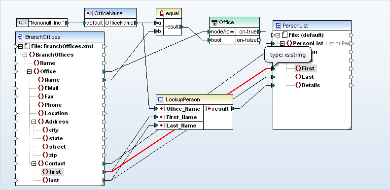 Screenshot of Altova MapForce Server