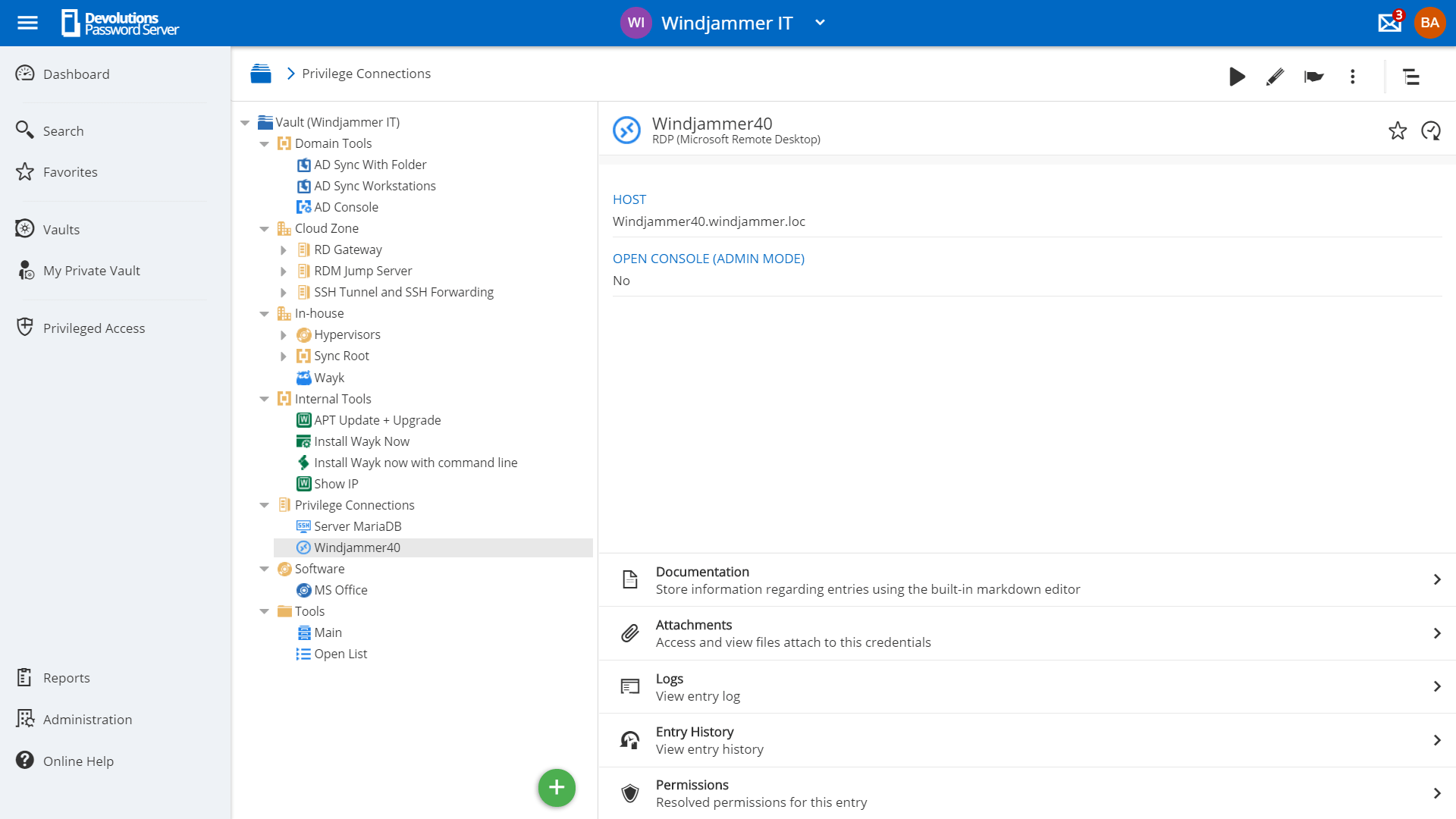 Privileged Access ManagementEasily organize and secure vault privileged accounts.