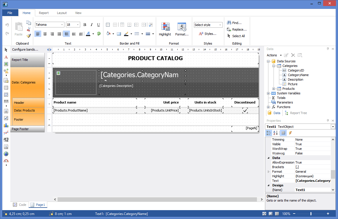 Screenshot of FastReport Desktop