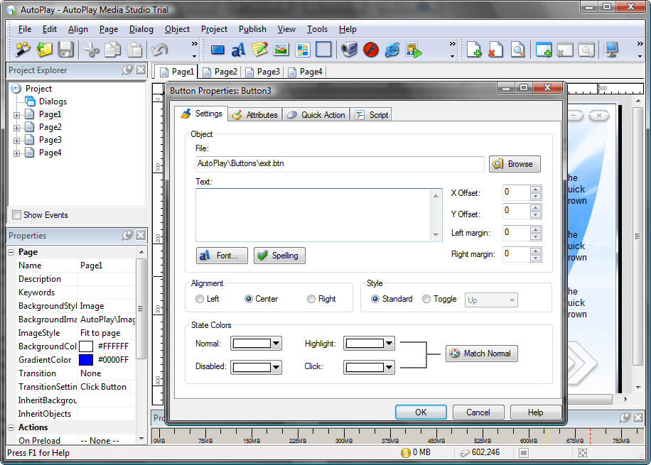 Interactive ObjectsThere are 17 different object types to choose from. Objects types include buttons, text labels, paragraph text, rich text, images, videos, Ma