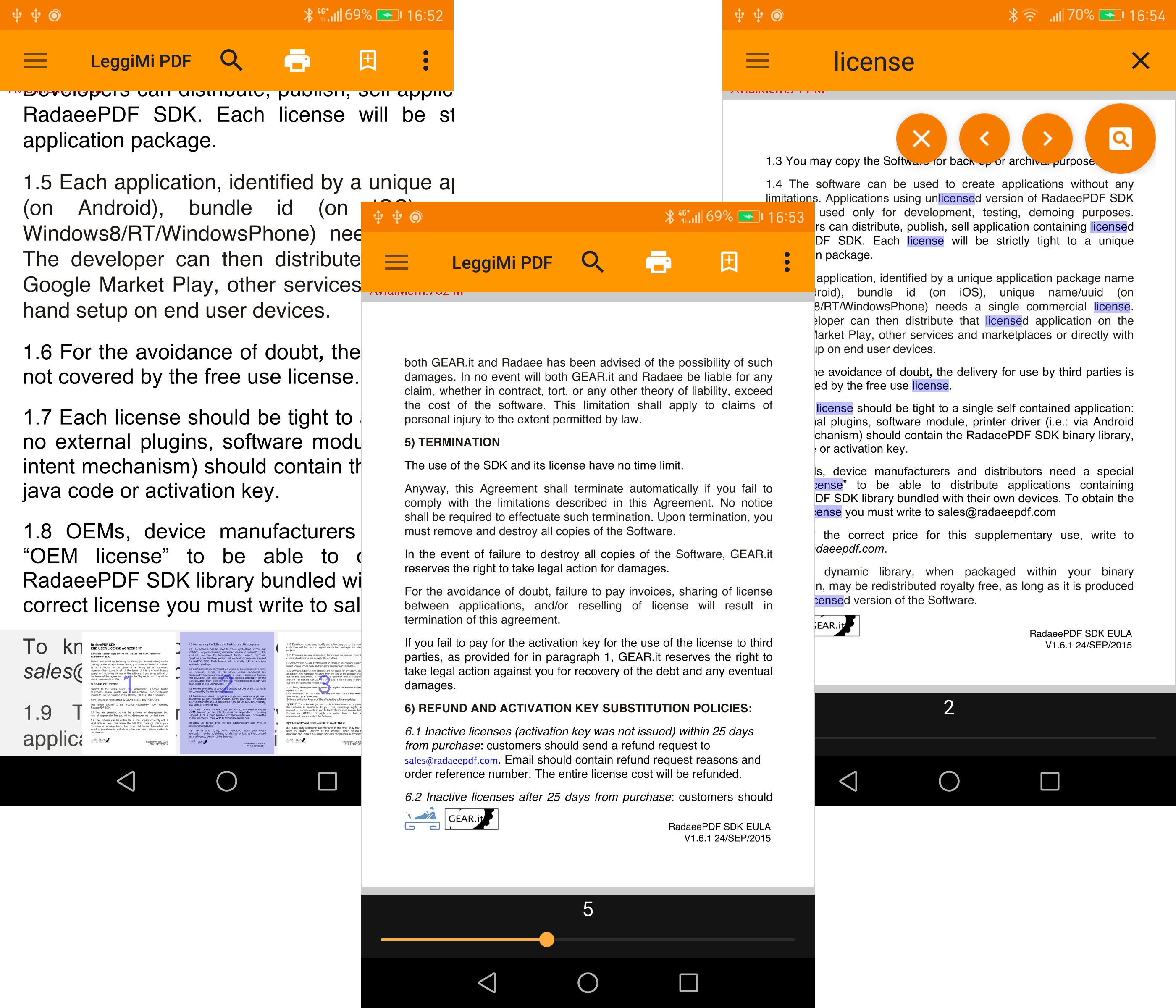 RadaeePDF SDK is customizable.