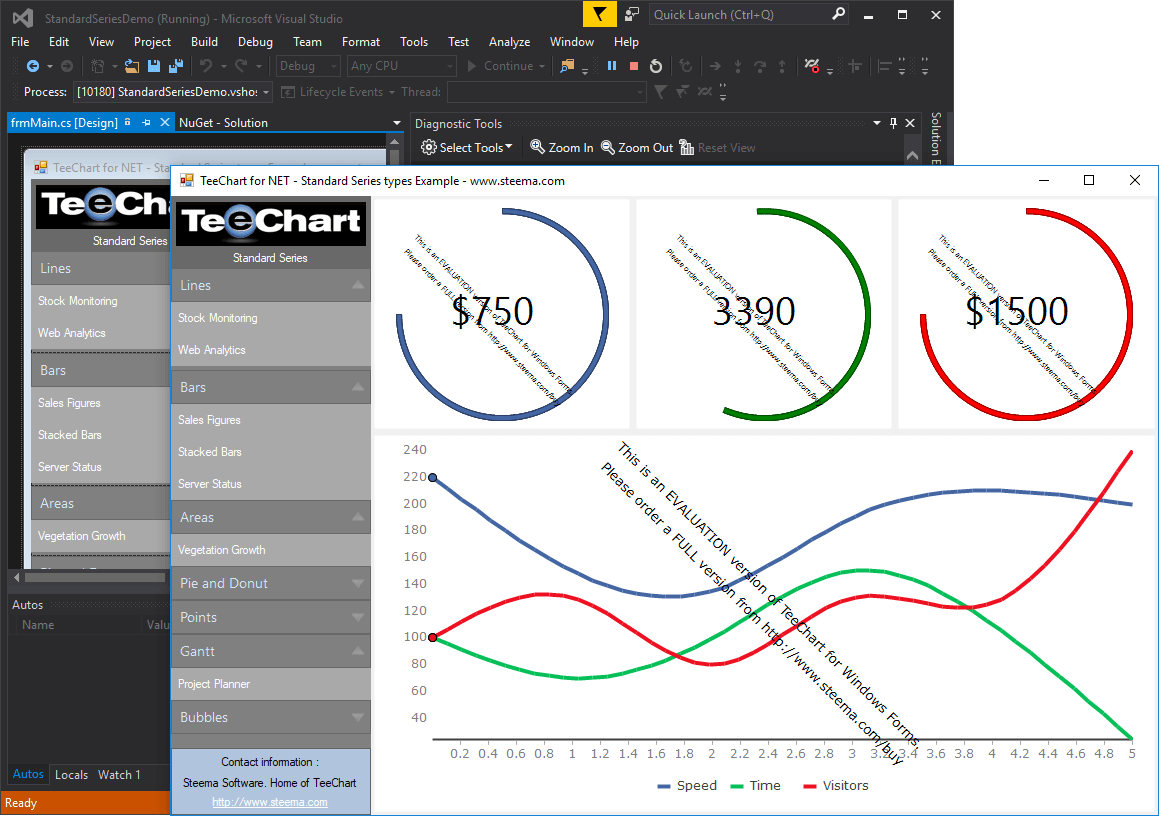 TeeChart for.NET Standard Business Edition