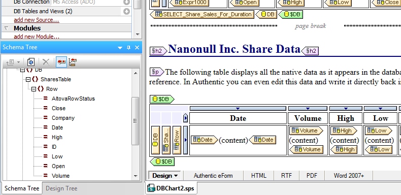 Database SupportStyleVision supports the ability to create stylesheets based on XML Schemas, XML instance files, XBRL taxonomies, DTDs, and databases. This uniq