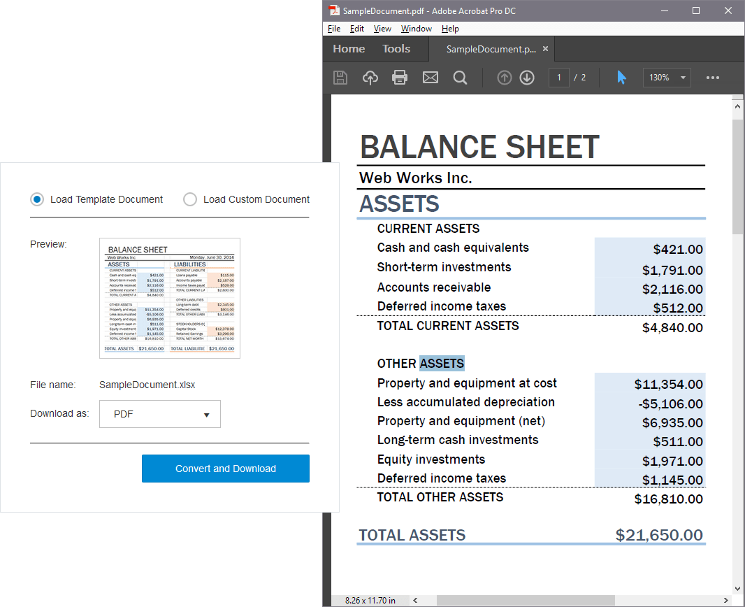 Telerik ASP.NET MVC SpreadProcessingWith RadSpreadProcessing you can effortlessly convert documents from one to another file format among XLSX, CSV and TXT. Fur