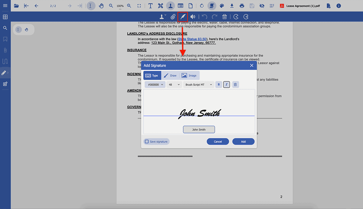 Add Graphical SignaturesSign-off PDF Legal Contracts, Budget Approval, Purchase Order, Financial transactions, Business Contracts, Object Key Results (OKR) and