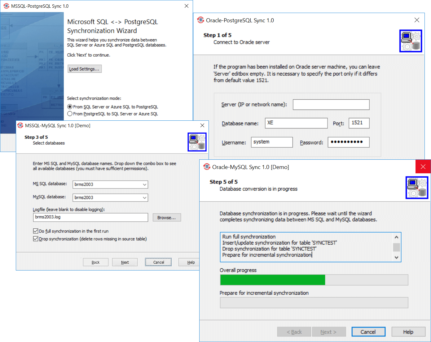 Screenshot of Intelligent Converters Synchronization