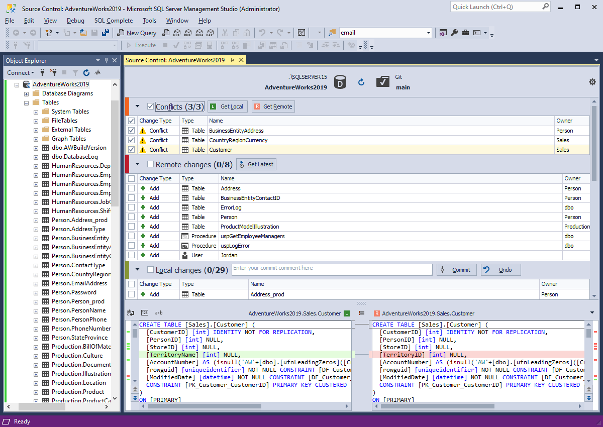 dbForge Control for SQL Server