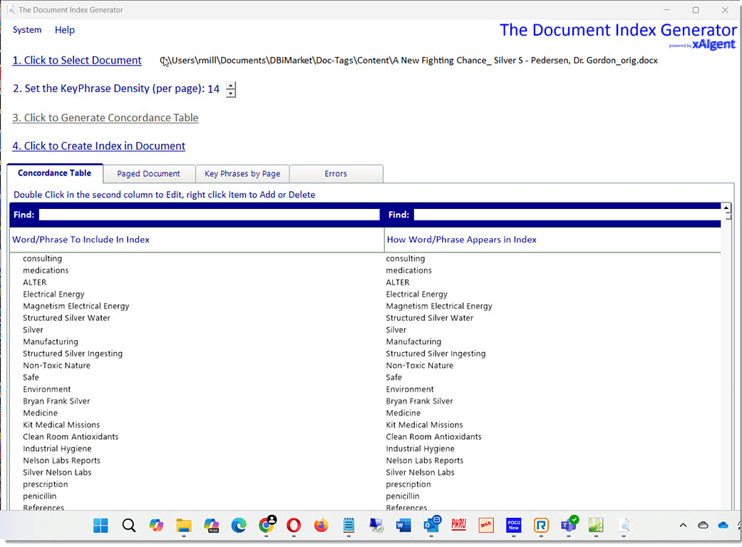 Document IndexingEfficiently creates back-of-the-book indexes for Word documents.