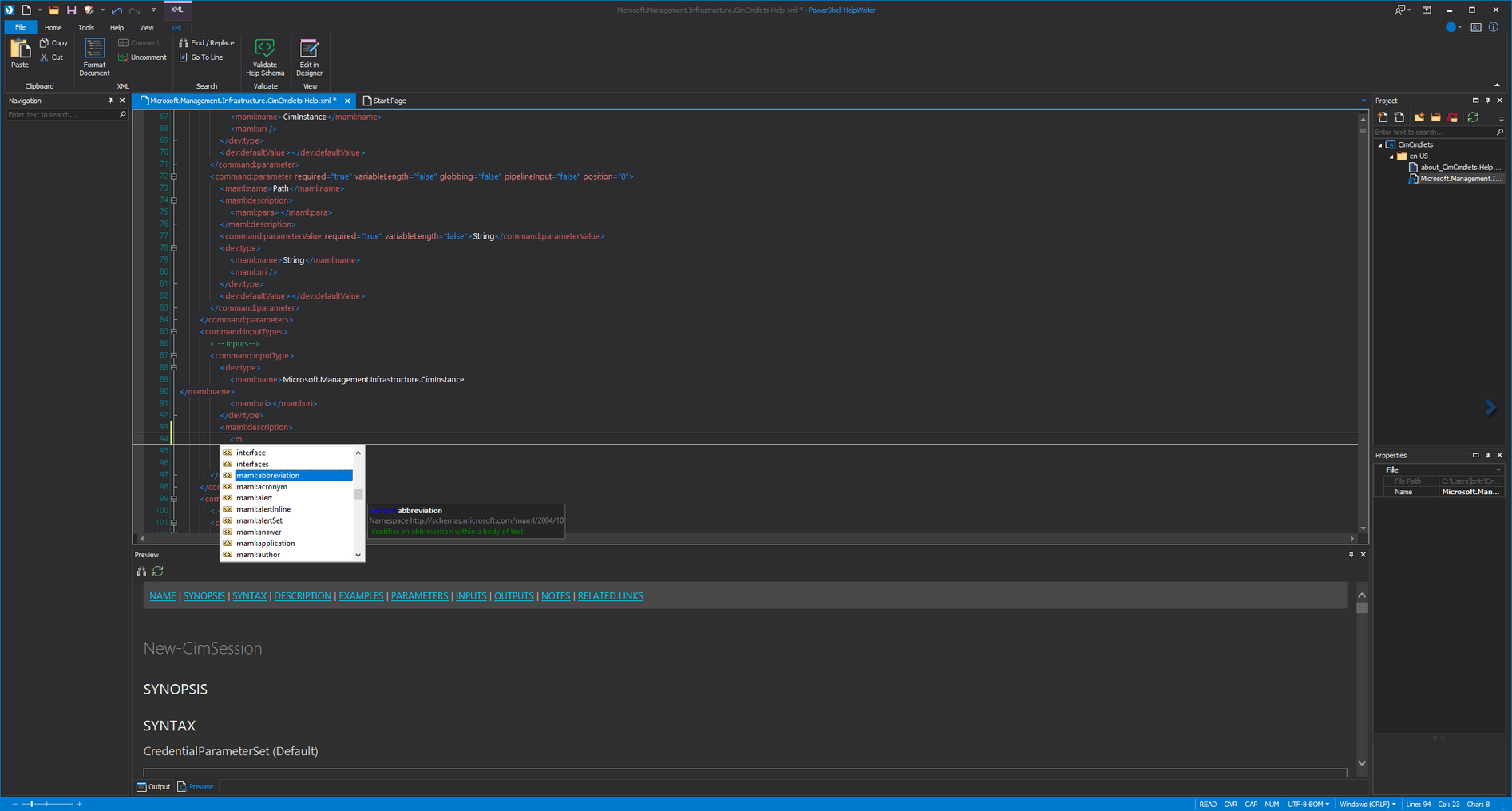 Edit XML