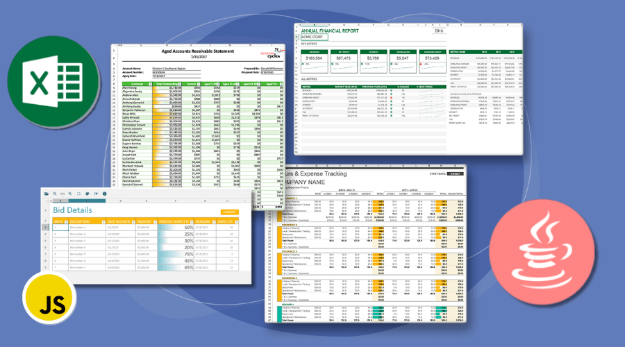 Screenshot of Document Solutions for Excel Java