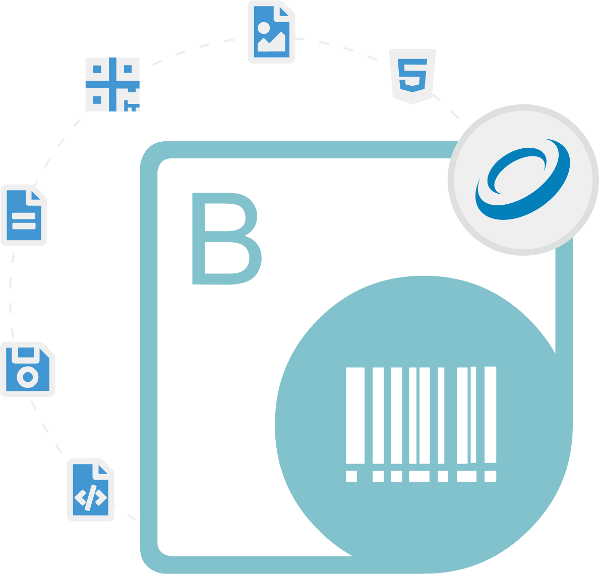 Screenshot of Aspose.BarCode for JasperReports