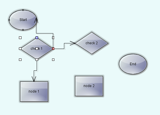 Diagram Anchor PointsThe library offers several predefined anchor patterns to choose from.