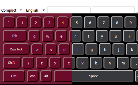 Screenshot of MindFusion.Virtual Keyboard for JavaScript