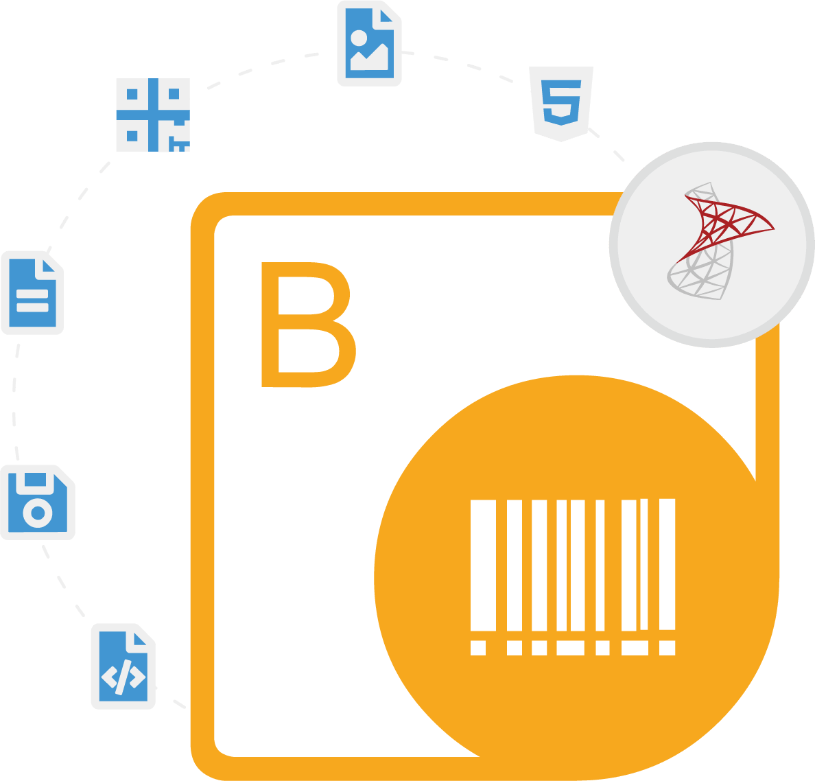 Screenshot of Aspose.BarCode for Reporting Services (SSRS)