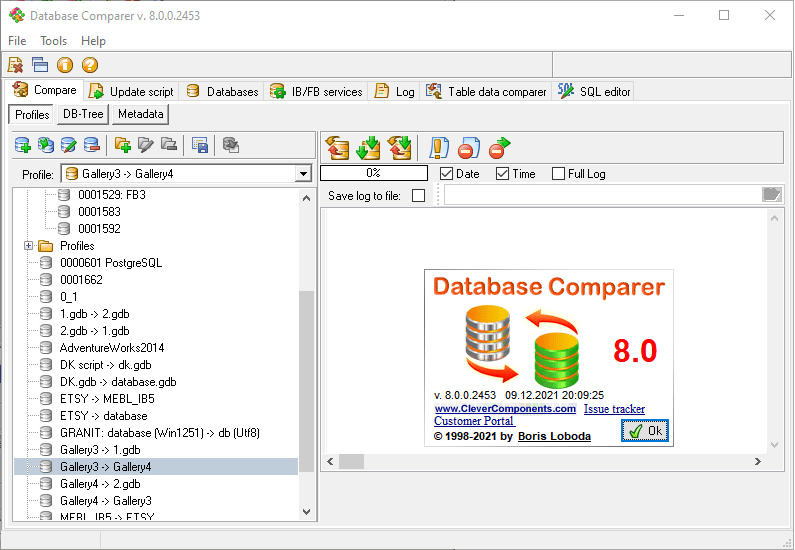 Database Comparer Tools