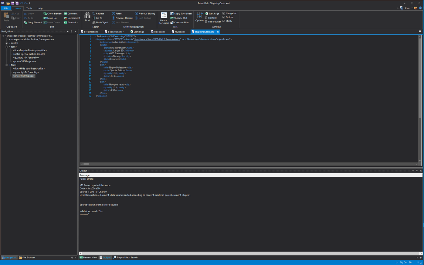 Validate Schema
