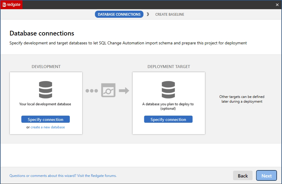 Screenshot of SQL Change Automation
