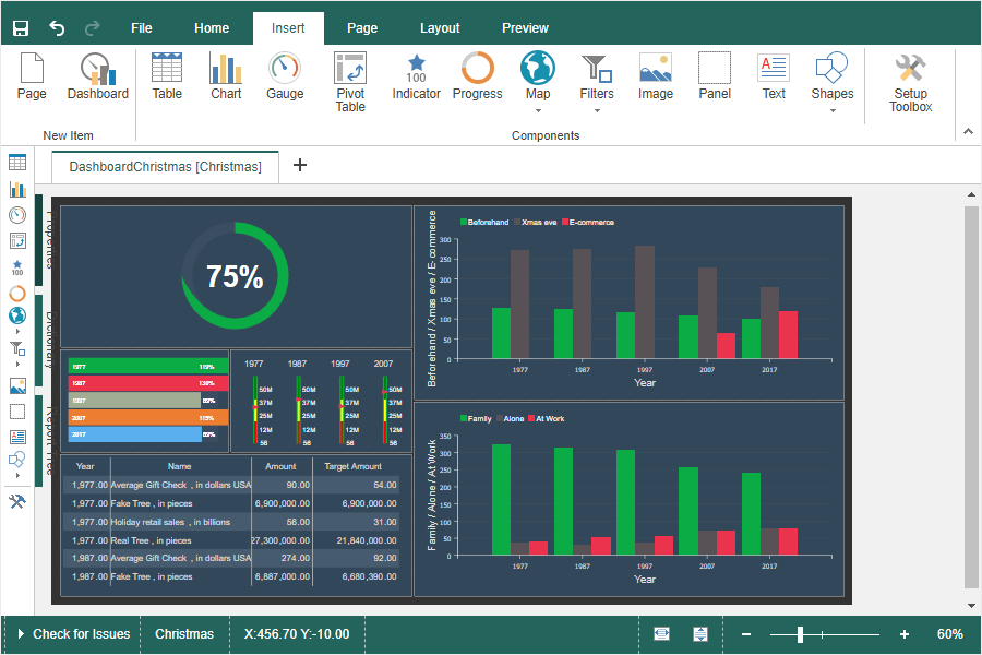 Screenshot of Stimulsoft Dashboards.JS