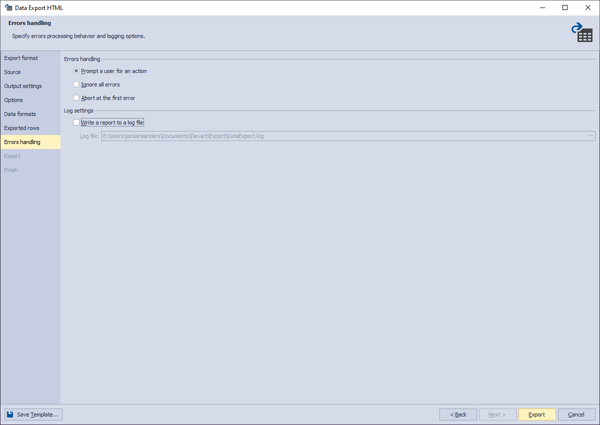 Error Handling
