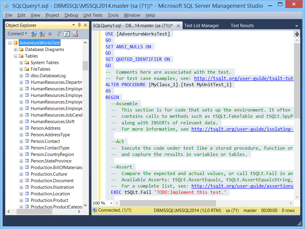 dbForge Unit Test