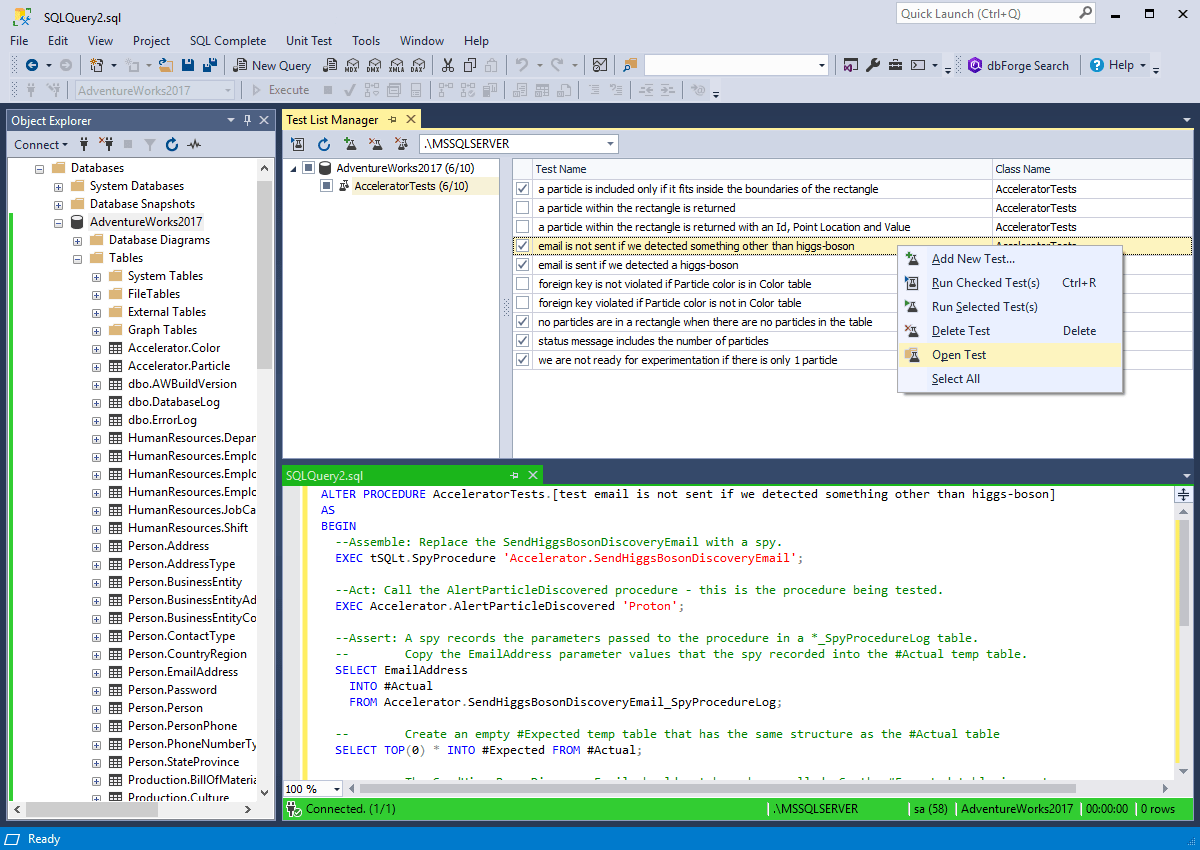 Create and Customize Tests