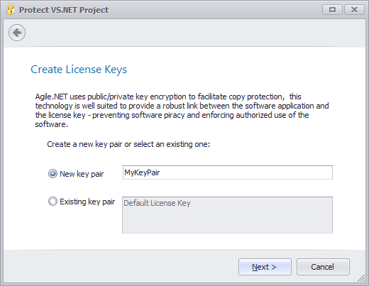 Screenshot of Agile.NET Copy Protection