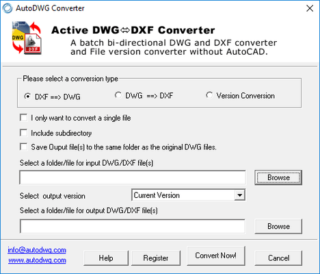 DWG DXF Converter
