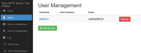 Rebex Buru SFTP Server