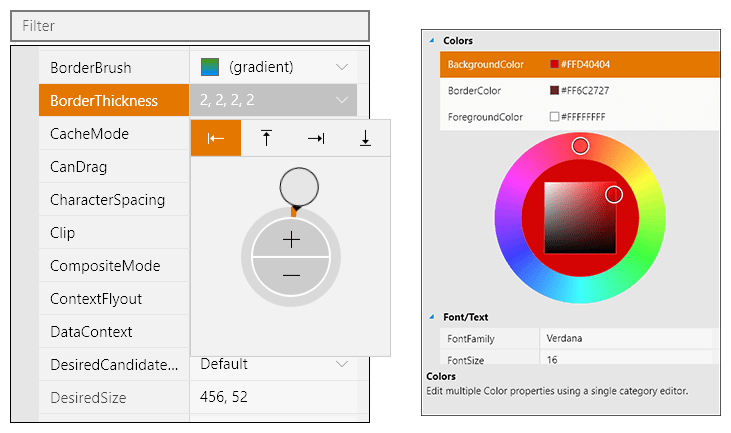 Screenshot of Actipro Grids for UWP