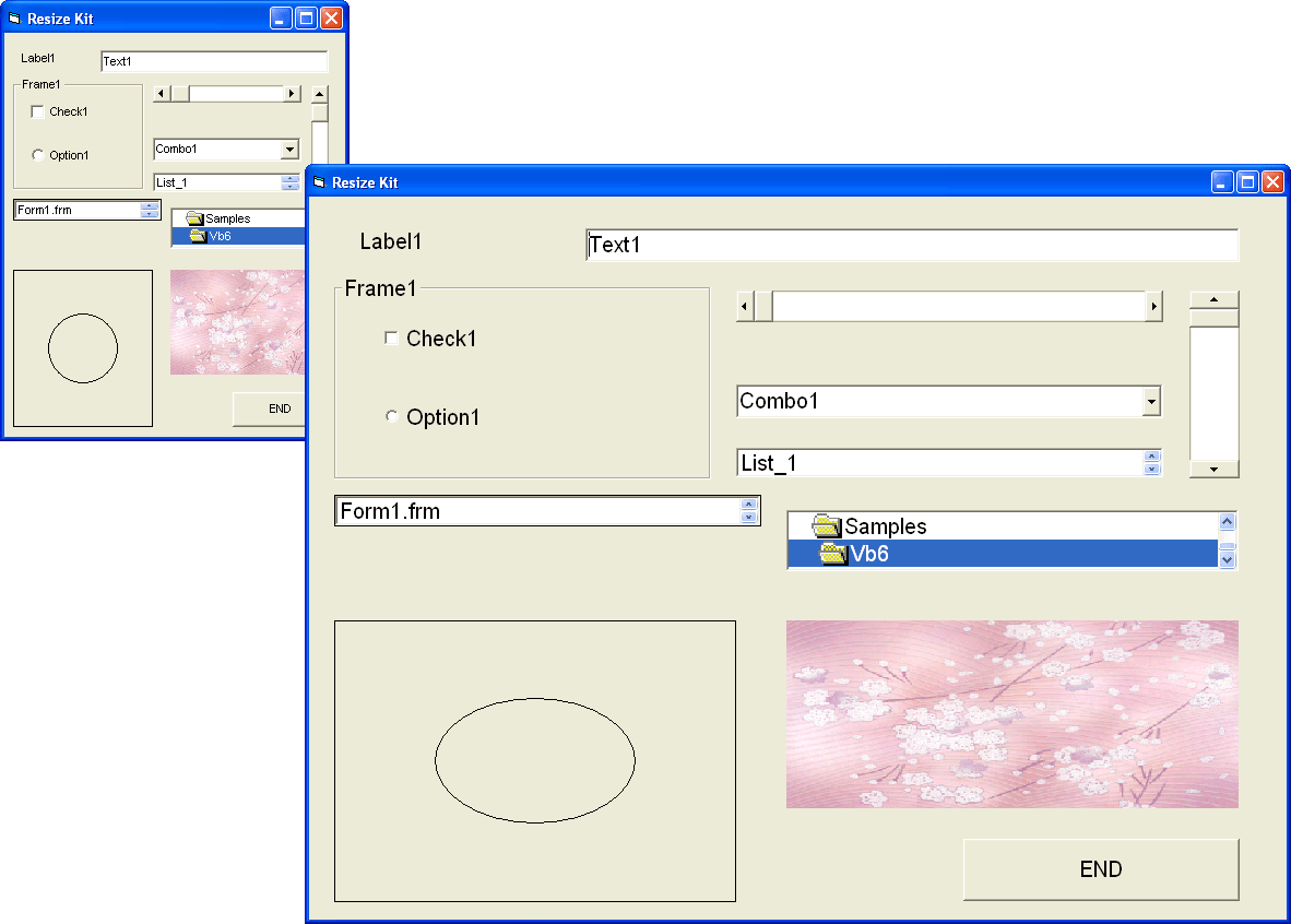 Screenshot of ResizeKit2 ActiveX
