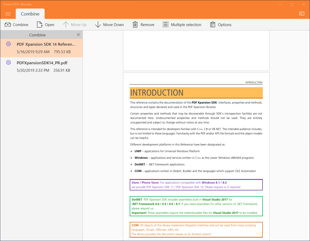 PDF Xpansion SDK - PDF Combiner and Splitter