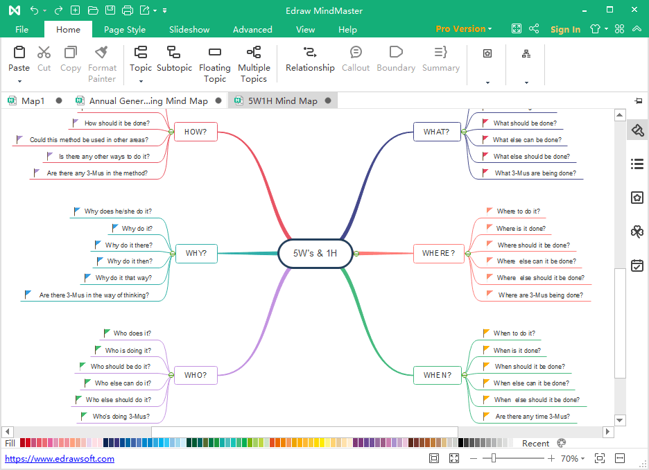 Screenshot of EdrawMind