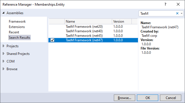 TaeM Framework Components